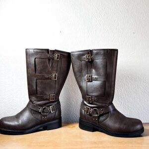 Torrid Brown Combat & Moto Boots